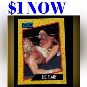Ric Flair 1991 Impel WWE WCW Rookie RC Wrestling Card